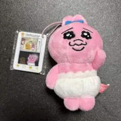 【美品】おぱんちゅうさぎ　SNS風アクリル付きマスコット　ぬいぐるみ