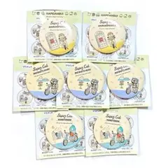 サンリオキャラクターズ スーパーカブ コラボ はぴだんぶい 缶バッジ 7点