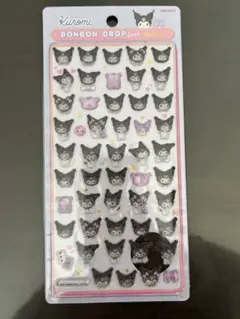 Kuromi ボンボンドロップシール　ミニ　クロミ