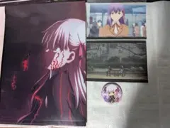 Fate　Heaven’s Feel　間桐桜　クリアファイル 缶バッチ