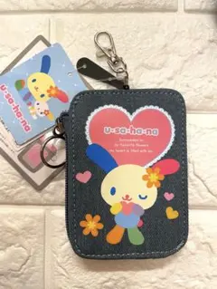 サンリオ　デニム財布　ウサハナ　USAHANA 小銭入れ　レア 小銭入れ＆定期入れ ウサハナ キーコインケース サンリオ