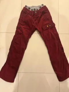 DOUBLE B コーデュロイパンツ 130サイズ 赤　ダブルビー