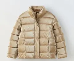 ZARAキッズ　シャイニーパフジャケット120サイズ