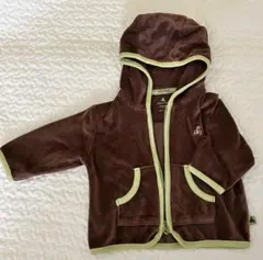 70 GAP フリース フード付き アウター 茶色
