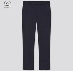 UNIQLO スマートアンクルパンツ ウールライク ウィンドウペン 丈長め