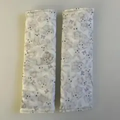 ぬいぐるみ柄　チャイルドシート　シートベルト　カバー