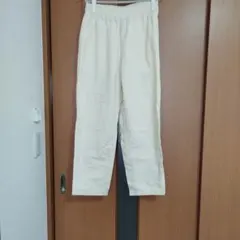 GU アイボリー ワイドパンツ 100%コットン