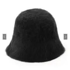 【匿名配送】GRL(グレイル) ファー バケットハット ブラック タグ付き