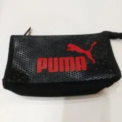 PUMA プーマ 筆箱 ペンケース ブラック レッド 匿名配送のサムネイル
