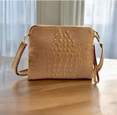 クロコダイル風 ショルダーバッグ