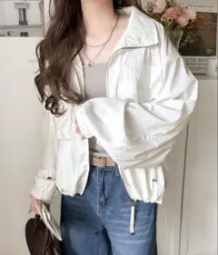 ビッグポケットショート丈ブルゾンのサムネイル