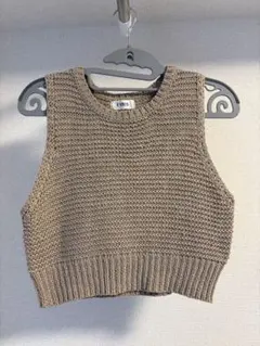 ウィルフレッド・Wilfred リネンとコットンニットタンクトップ
