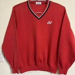 YONEX ヨネックス Vネック テニストレーナー 長袖 赤 M