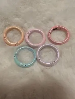 カラビナオーロラ加工5個セット#5