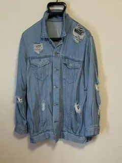 曼*羅様 AZUL ライトブルー デニムジャケット