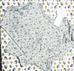 ♥小花柄2wayカーディガン♥♡♡【グレー】♡♡