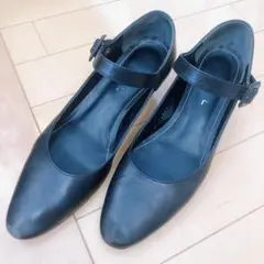 【REGAL】リーガル（25）ヒールパンプス　本革　黒　フォーマル　ビジネス