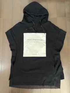 【nota della mano sinistra 】フード付Tシャツ ブラック
