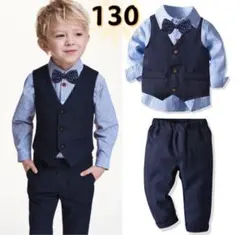☆新品☆フォーマル 男の子　セットアップ　入園式　結婚式　スーツ　130cm