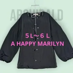 匿名　５L〜６L　両脇ポケット・ジップ　大きめレディースキルティングジャケット黒