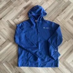 【used】Champion ネイビー フード付きパーカー XL