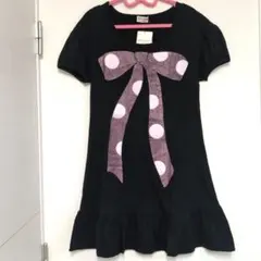 Emily Temple cute リボン付き ひざ丈ワンピース - メルカリ