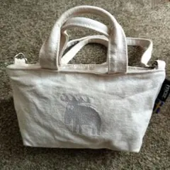 moz 2WAY キャンバス ミニショルダーバッグ（生成り）☆美品です！のサムネイル