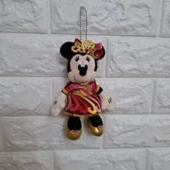 ディズニーランド ミニー バッチ キーホルダー