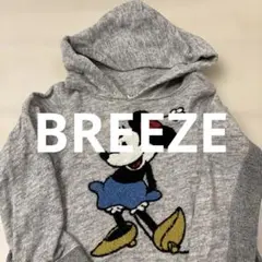 BREEZE ミニーマウス フード付きワンピース グレー