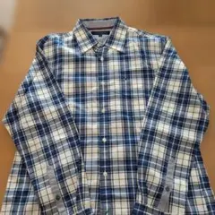 TOMMY HILFIGER チェック柄長袖シャツ L