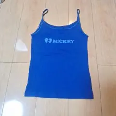 ミッキー プリント 青 キャミソール
