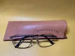 ハンドメイドレザーメガネケース
