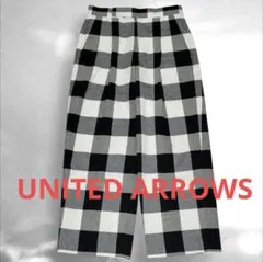 UNITED ARROWS UWSC ギンガムチェック ワイドパンツ†