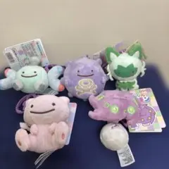 へんしんメタモン カラビナ付き マスコット 5種 ピカチュウ ミュウ