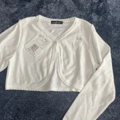新品 べべ　ボレロ　白　130