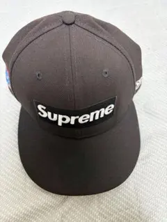 Supreme x New Era ベースボールキャップ ネイビー Sロゴ - メルカリ