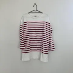 coen 長袖　トップス　ロンＴ　ボーダー　オーバーサイズ　レディース