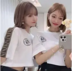 FENDI ミニ丈 ロゴ tシャツ　明日花キララ 三上悠亜Rちゃん 着用のサムネイル