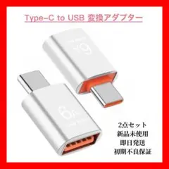 【新品・未使用】Type-C to USB 変換アダプター 2点セット　シルバー