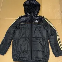adidas フード付きダウンコート 黒