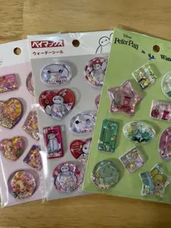 ディズニー ウォーターシール3枚セット　セリア