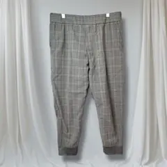FRAPBOIS クロップドパンツ チェック柄 毛混 グレー 2サイズ 夏秋のサムネイル