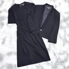 【東京ソワール】ブラックフォーマル 11 ジャケット×ワンピース夏喪服礼服スーツ