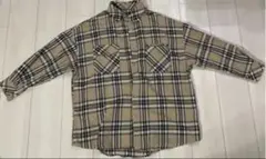 INGNI チェック柄長袖シャツ ベージュ　黒