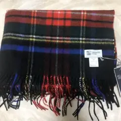 ジョンストンズ チェック ストール マフラー 新品タグ付き