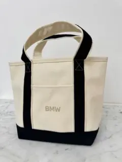 【新品未使用】BMW オリジナルトートバッグ アイボリー×ブラック