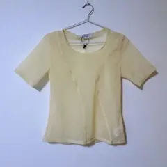 A|X シルクシフォン フリルデザイン フロント留め具 ブラウス 00s 