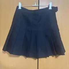 黒 プリーツスカート Americanapparel