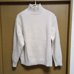 UNIQLO C ローゲージハイネックセーター オフホワイト　XL