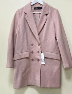 ZARA オーバーサイズコート　ジャケット　ピンク　M 新品未使用